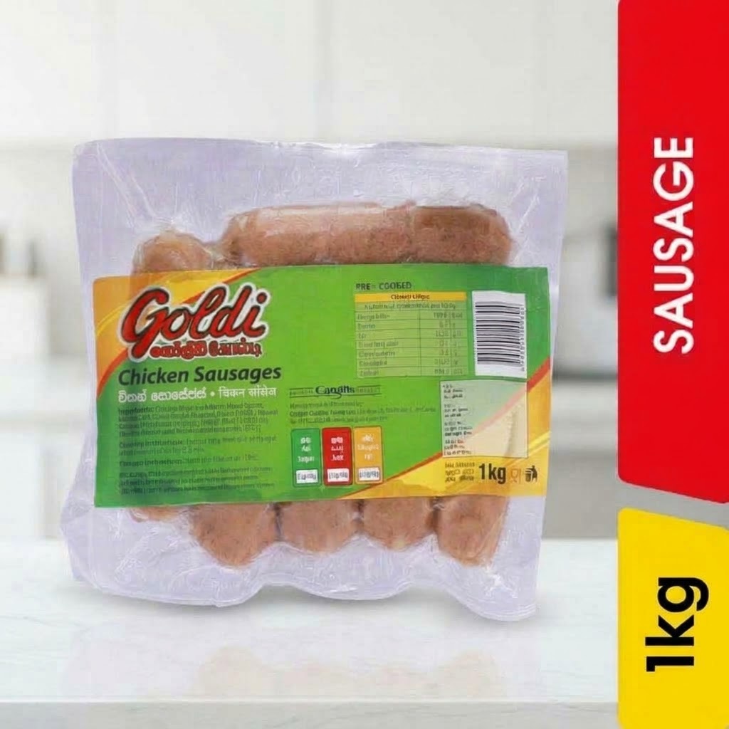 ගෝල්ඩි ජම්බො චිකන් සොසේජස්